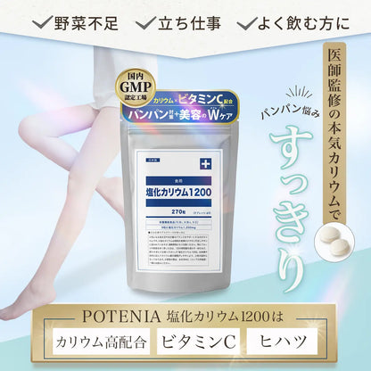 POTENIA 塩化カリウム1200（270粒・30日分）